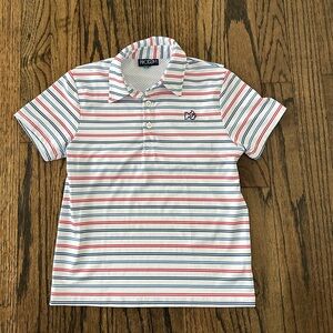 Prodoh kids red white and blue collared short sleeve shirt size 6 like new